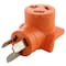 Ac Works Plug Adapter, 10-30R, 10-50P, 0 ft., Orange AD10501030 - alternate 5